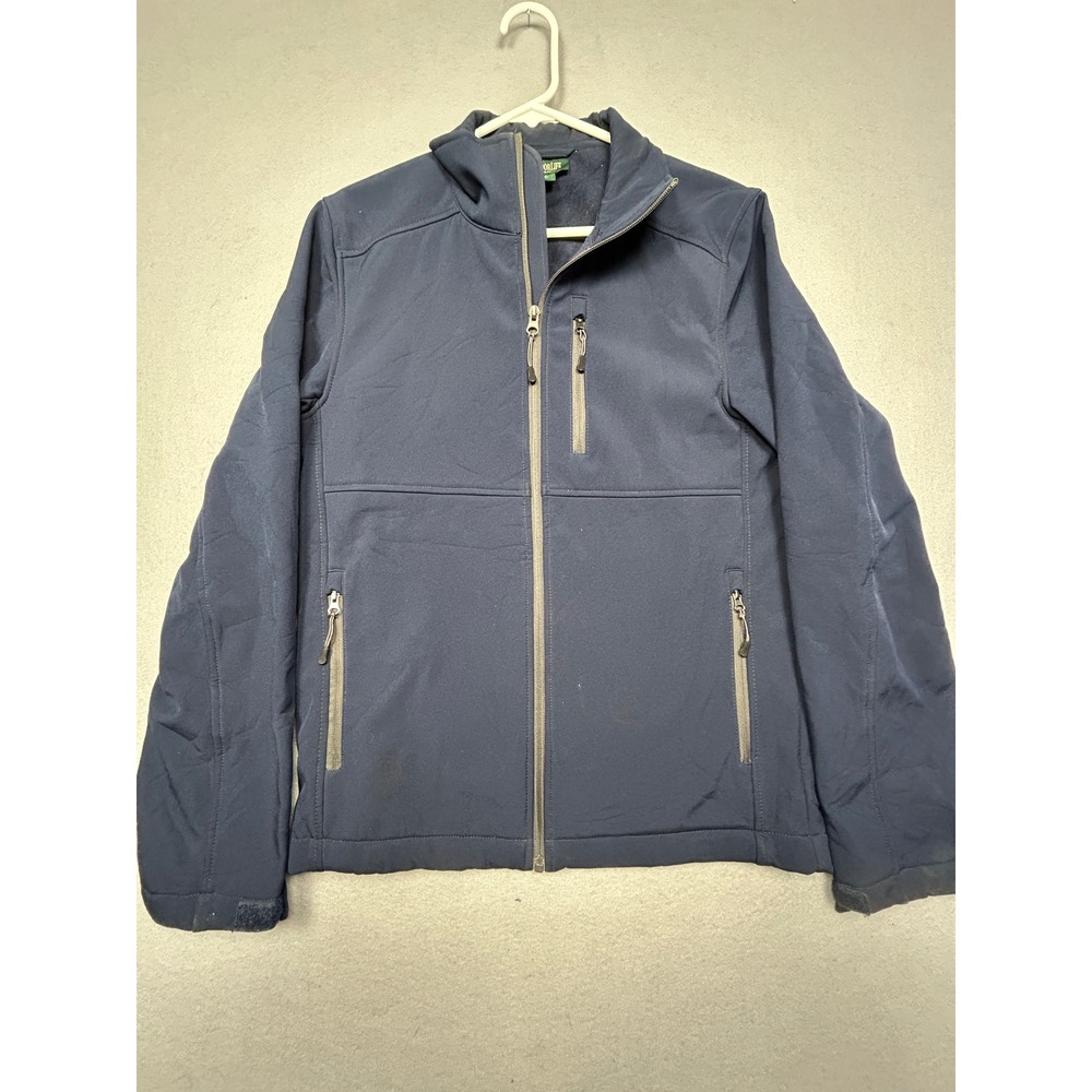 OutdoorLife Softshell‎ Jacket Polyester Spandex Navy Blue Size Small Mens